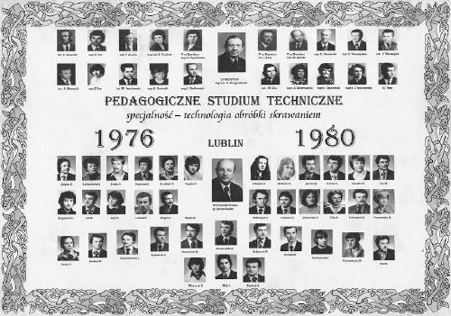 Pedagogiczne Studium Techniczne KL. IV TA 1976 - 1980